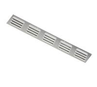 Map Vent Door Vent - Louvred Aluminium 610X76mm Silver