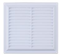 Map Vent Louvre Vent with Flyscreen White 229 x 229mm