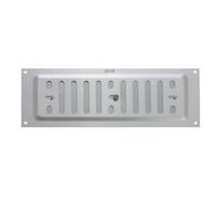 Map Vent Map Aluminium Adjustable Air Vent For Openings 9" X 3" (229 X 76mm), Single Brick Hit & Miss Ventilation Metal Cover, Silver