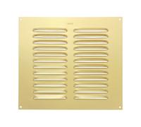 Map Vent Metal Louvre Air Vent Cover, Suitable For Venting Gas Appliances Internal External Wall, For Openings 9 X 9" (229 X 229mm), Gold