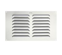 Map Vent Metal Louvre Air Vent Cover, Suitable For Venting Gas Appliances Internal External Wall, For Openings 9 X 6" (229 X 152mm), Silver