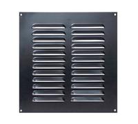 Map Metal Louvre Air Vent Cover for Openings 9 x 9" (229 x 229mm), Suitable for Venting Gas Appliances, Internal/External Walls, Anthracite