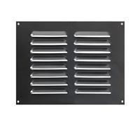 Map Vent Metal Louvre Air Vent Cover, Suitable For Venting Gas Appliances Internal External Wall, For Openings 9X6" (229X152mm), Anthracite