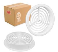 Map Vent Soffit Round Air Vent Cover, 10 Pcs, Openings 70mm, Disc Loft Roof Ventilation