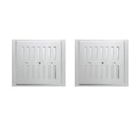MAP Vents 939-31 Metal Adjustable Vents, Silver, 9 x 9-Inches (Pack of 2)