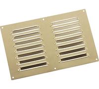 MAP Vents 956-27 Metal Louvre Vents, Brass, 9" x 6"