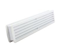 Map White Door Louvre Vent Cover 450x98mm - Interior Air Vent Grille for Internal Door Ventilation