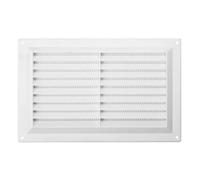 Map White Plastic Louvre Air Vent 9" x 6" with Flyscreen and Ventilation