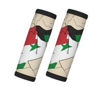 Map03 Syrian Arab Republic Flag Neoprene Luggage Handle Cover for Suitcase ID Travel Accessories