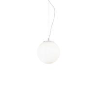Mapa Bianco 1 Light Small Globe Ceiling Pendant White E27 Netlighting White One Size