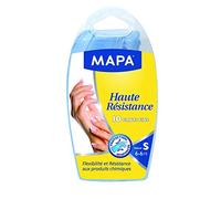 Mapa High strength, thin gloves, size S, reinforced protection, nitrile - blister of 10 gloves
