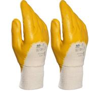 Mapa Pro TITAN 397 Heavy Duty Nitrile Work Gloves, Construction, Builder, Workman, Work Site, Automotive Parts Yellow Size 7 Small (1 Pair) Protective Safety Gloves (Pack of 2)