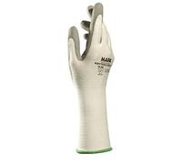 MAPA Professional KRYTECH 584 PU Cut Resistant Protective Safety Work Gloves Cut B (EN388) Long Cuff Workman, Builders, Mechanics, Construction, White Size 6 (XS) (1 Pair)