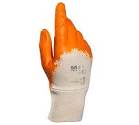 MAPA Professional TITAN 833 Heavy Duty Nitrile Work Gloves, Builders, Workman, Work Site, Mechanics, Parts, Maintenance Yellow Size 7 Small (1 Pair) Protective Safety Gloves Orange