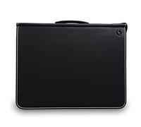 Mapac : A3 Premier Portfolio : Black : Strong Ring Mechanism : Double Thickness Handle : Shoulder Strap