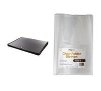Mapac Choral Folder in Black & MP11630-SLEEVE Choir Folder Plastic Sleeves, Set of 5 Pieces