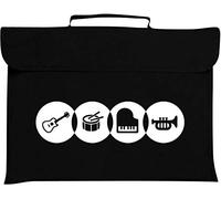 Mapac: Music Borsa - Instruments( Black) - Music Bag - Instruments (Black)