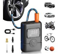 MAPASU Tyre Inflator Air Compressor, Portable Cordless Car Tyre Pump with Pressure Gauge, Auto Shut-Off & LED Light, Digital Tyre Inflator for Car/Bike/Motorcycle
