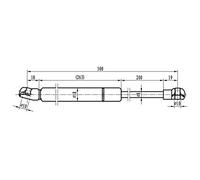 MAPCO Gas Spring, bonnet (91815)