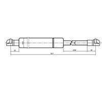 MAPCO Gas Spring, boot-/cargo area (20099)