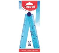 Maped 2-in-1 Foldable Ruler - 15/30cm Ruler - Decorated Plastic - Ergonomic and Compact - School Supplies