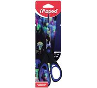 Maped - 21cm Deepsea Paradise Scissors - Comfortable Rings with Soft Coating - Stainless Steel Blades - Office Scissors