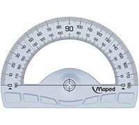 Maped 242180 Protractor - protractors (Half-Circle, Blue, Translucent, Plastic, Hanging Bag)