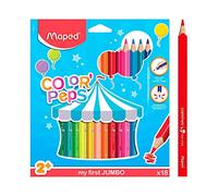 Maped 834012 my first triangular coloured pencils, Colour'Peps, Jumbo, 18 pieces