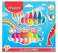 Maped 846222 My First Colour'Peps Jumbo Fibre Tip Pens Pack of 24