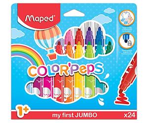 Maped 846222 My First Colour'Peps Jumbo Fibre Tip Pens Pack of 24