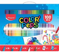 Maped 907003 Color'Peps 100 Piece Colouring and Activity Set & Carry Case