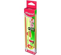 Maped - Box of 12 graphite pencils - HB triangular - Kidy Learn - eraser tip - non-slip texture