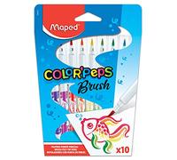 Maped Brush Felt Pens, Pack of 10