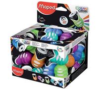 Maped Clean Grip One Hole Canister Pencil Sharpener (Box of 24 in Assorted Colours)