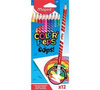 Maped Color Peps Oops Erasable Colouring Pencils (Pack of 12), 832812 x12 Erasab