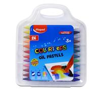 Maped Color'Peps 24-Piece Oil Crayon, Multi-Colour