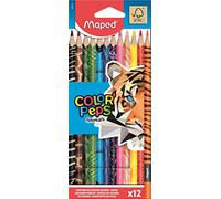 Maped Color'Peps Animal Print Colouring Pencils (12 pack), 832212