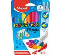 Maped Color'Peps 'Magic' - Colour Reveal Felt Tip Pens (Pack of 10), 844612