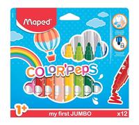 Maped Color'Peps My First Jumbo Colouring Pens (Age 1+) - Multicolor