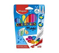 Maped Color'Peps Pack of 10 Magic Colour Reveal Felt Tip Pens Maped Multicolor