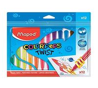 Maped Color'Peps Twist Colouring Crayons (Pack of 12)
