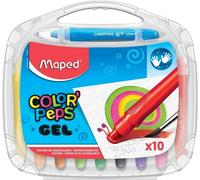 Maped Color'Peps Watercolor Gel Crayons - Set of 10 Multicolor Twistable Crayons
