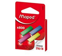 Maped Coloured Staples - Size 26/6 (Pack of 800)