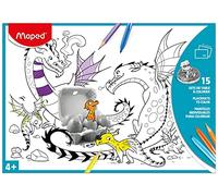 Maped Colouring Place Mat Sheets (Pack of 15 A3 Size), Assorted, 831210