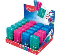 Maped Connect Translucent Duo Eraser and Pencil Sharpener (Box of 24 in Assorted Colours)