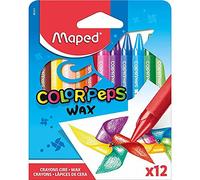 Maped Crayons Colour’Peps Wax, 12 Pieces, M861011