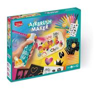 Maped Creativ Airbrush Maker Art Set 12 Felt Tip Pens Stencils Rechargeable 5+