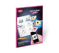 Maped Creativ Animaker Flip/Flash Set with Colouring Book and Pencils + Instructions for Animaker app (Flash Poetic)