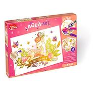 Maped CREATIV - Aqua'Art Forest Animals - Watercolour Activity for Children - Watercolour Pencils + Water Brush - Maxi Set - 5 Illustrations - Metallic Effects Posters to Colour and Customise