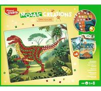 Maped Creativ Mosaic Creations Dinosaurs - Activity Mosaic Dinosaur - Colourful and Self-Adhesive Sheets, from 5 Years